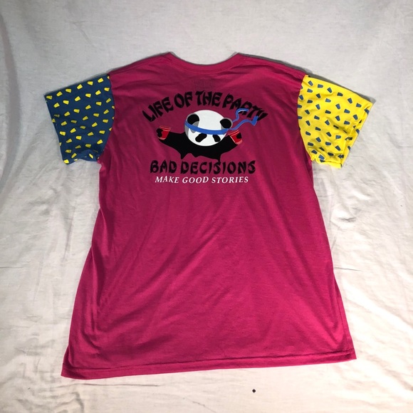 NWOT Panda Life of the Party Shirt Size Large - Picture 3 of 5